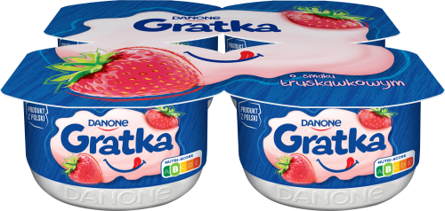 Danone gratka o smaku truskawkowym deser 4 x 115 g = 460 g Danone gratka o smaku truskawkowym deser 4 x 115 g = 460 g