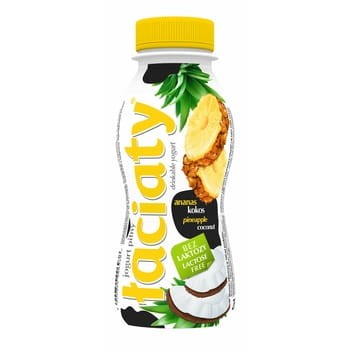 Jogurt pitny łaciaty bez laktozy ananas - kokos butelka 250 ml pet 639fe02e71cb0bcf4444be45ed695dfc