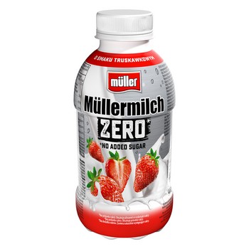 Napój mleczny müllermilch zero mix smaków truskawka oraz banan 400 g Napój mleczny müllermilch zero mix smaków truskawka oraz banan 400g