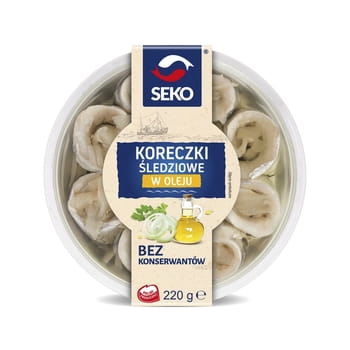 Koreczki śledziowe w oleju 220 g seko 0c3ebd2d6cb7d0e080661f2059e7a735