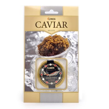 Lemberg kawior z jesiotra 20 g osietra caviar pasteryzowany b95744e51822b72f26d531909d4f59b4