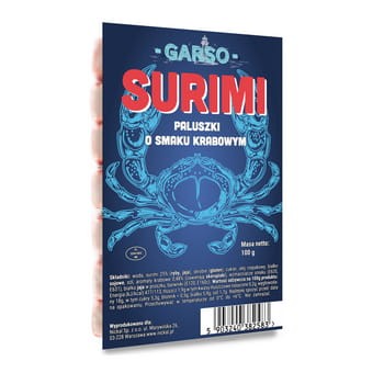 Garso paluszki surimi 100 g b3d25708a06f95509a645d963a7e4fb5