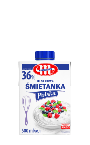 Mlekovita śmietanka polska uht 0,36 tłuszczu 500ml