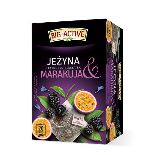 Big-Active herbata czarna o smaku jeżyny i marakui. (20 torebek x 2 g) Big-Active herbata czarna o smaku jeżyny i marakui. (20 torebek x 2g)