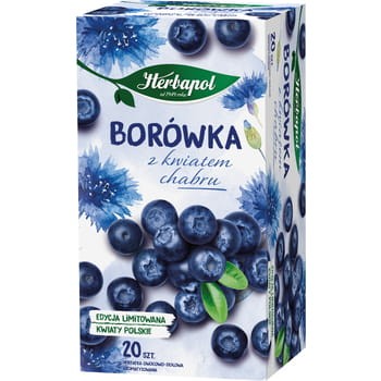 Herbapol herbatka owocowa borówka z kwiatem chabru (20 torebek x 2,3 g) 46 g 86338f2e9a57e4a28521ee4a61083215
