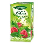 Herbapol herbata zielona z maliną (20 torebek x 1,7g) 34 g