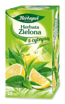 Herbapol herbata zielona z cytryną (20 torebek x 1,7g) 34 g