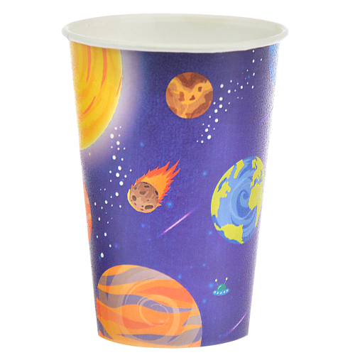 Kubki papierowe - galaxy (8 szt.) certyfikowane fsc Kubki papierowe - galaxy (8 szt.) certyfikowane fsc