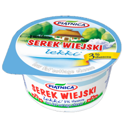Serek wiejski lekki Piątnica 150 g Serek wiejski lekki Piątnica 150g