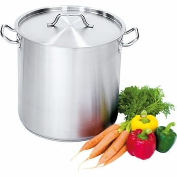 Garnek wysoki z pokrywką, stalowy, średnica 320 mm, pojemność 45555 l stalgast d414c07143b61875aeca10c388837e86