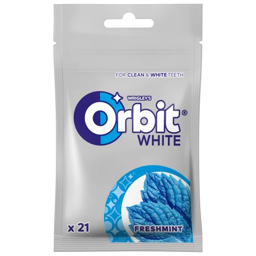 Orbit white freshmint guma do żucia bez cukru 29 g (21 drażetek)