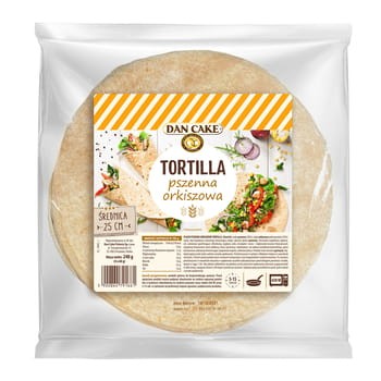 Dc tortilla pszenna orkiszowa 240 g ?25 cm 38de9c63217e4ffdbf53bed843e2d227