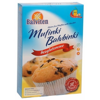 Balviten mufinki balvbinki z kawałkami czekolady 280 g. 422b615b8e3f2b7a9c1b429db04104ba