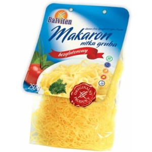 Balviten makaron nitka gruba 250 g. produkt bezglutenowy