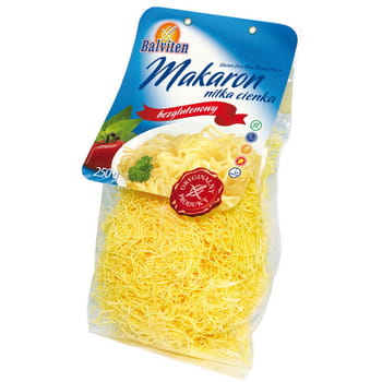 Balviten makaron nitki cienkie 250 g . produkt bezglutenowy c9b45c53faeac3df6b527fb7b4dc5afe