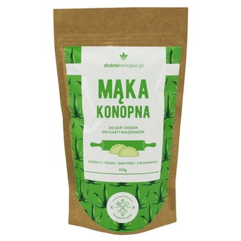 Mąka konopna 250 g konopie w kuchni 85d8abb30c4bc76baf698745315cae77