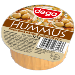 Dega hummus kremowa pasta z ciecierzycy 125 g