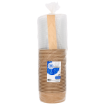 Guillin polska pokepack miski papierowe kraft 1300 ml wraz z przykrywkami pet | 30 szt.