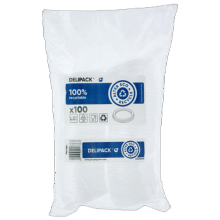 Delipak przykrywki dressing 30-100 ml - 100 szt. Delipak przykrywki dressing 30-100ml - 100 szt