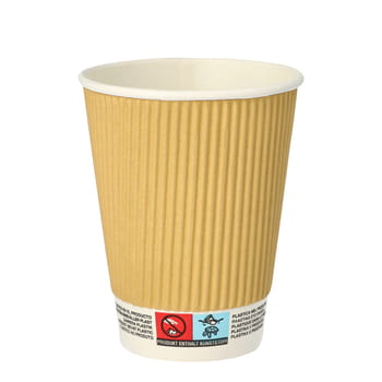 Kubki do napojów z papieru, 300 ml, średnica 9 cm, 11 cm, ripple wall, 25 szt. d4e00ec46335e247496f8d800674dd34
