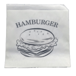 Torebka fast food hamburger xl powlekana opakowanie 250 sztuk, green heaven