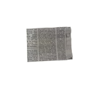 Torebka fałdowa z nadrukiem gazetowym 13x10x4 cm frytka (250 szt)