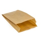 Torebka fałdowa 170x60x290 mm, brązowa, opakowanie 250 sztuk, green heaven