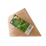 Papstartorebki na frytki z miejscem na dip, papierowe, pure, 23,5 cm x 19 cm, kolory: brązowy/biały, pojemność 150 g, 50 szt