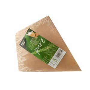 Papstartorebki na frytki z miejscem na dip, papierowe, pure, 23,5 cm x 19 cm, kolory: brązowy/biały, pojemność 150 g, 50 szt