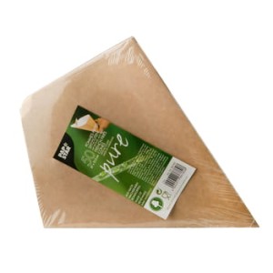 Papstar torebki na frytki z miejscem na dip, papierowe, pure, 27 cm x 21,5 cm, kolory: brązowy/biały, pojemność 300 g, 50 szt.