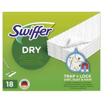 Swiffer dry ściereczki zbierające kurz 18 sztuk 7f031256b7968288caf80c94c3116ae1