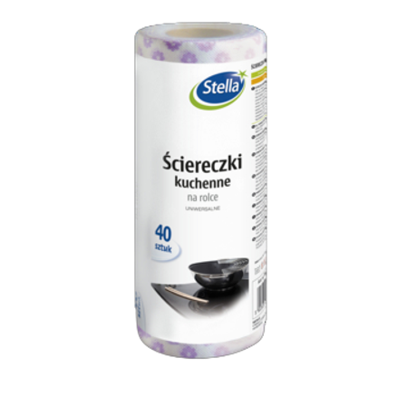Stella ściereczki uniwersalne na rolce 40szt. Stella ściereczki uniwersalne na rolce 40szt.