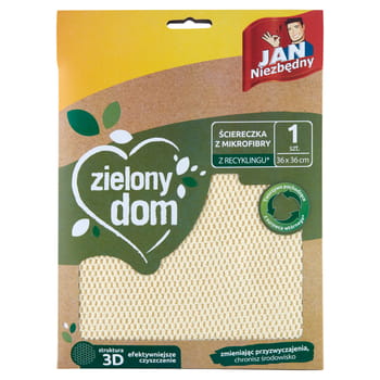 Jan niezbędny zielony dom ściereczka z mikrofibry 1 szt. 0bba266505d55a0dc210809e43fa5482