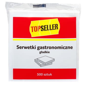 Topseller serwetki gastronomiczne gładkie 15x15 cm, 500 sztuk 8465c101fc49aabad0e148974770067e
