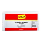 Topseller serwetki 2 warstwowe, białe, 33x33 cm, 250 sztuk