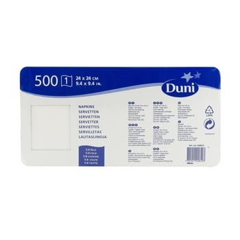 Duni serwetki 1 warstwowe 24x24 cm 500 szt. de7c9ef0c3bdbbc6f2f4202ee3c38753