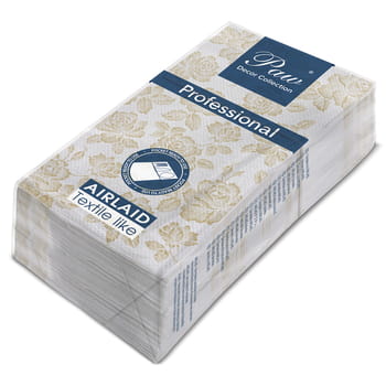Serwetka paw professional pocket subtle roses (gold), serwetki 1-warstwowe 40x40cm składane 45505 25 szt. w paczce. d667c795f29b785cd54b25ed09969e10