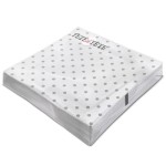 Serwetki tete a tete basic dots, serwetki tat 3-warstwowe 33x33cm składane 45383 20 szt. w paczce