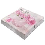 Serwetki tete a tete roses in a cup, serwetki tat 3-warstwowe 33x33cm składane 45383 20 szt. w paczce