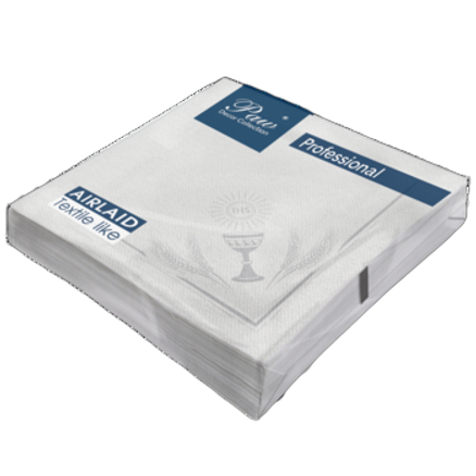 Serwetki paw professional dinner airlaid my first communion silver 40 x40 cm, składane 1/4, 50 szt. w paczce Serwetki paw professional dinner airlaid my first communion silver 40 x40 cm, składane 1/4, 50 szt. w paczce