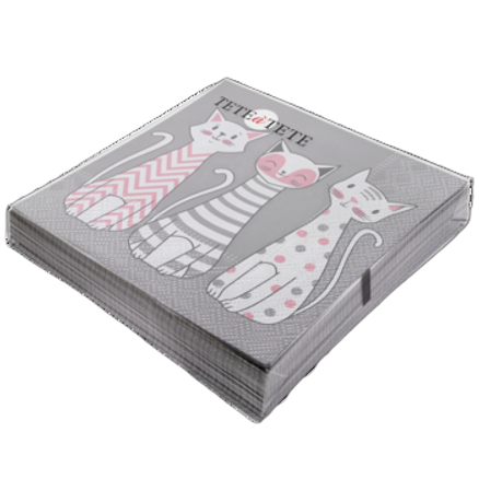 Serwetki tete a tete glam cats Serwetki tete a tete glam cats