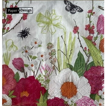 Paper+Design serwetki 3 warstwowe 33x33 cm spring moment 20 szt. 8bf9a48b392677f1bdf8bf7f420a789c
