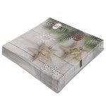 Serwetki eco stars, serwetki tete a tete 3-warstwowe 33x33cm składane 45383 20 szt. w paczce