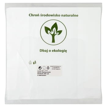 Hdpe reklamówki 25x6x45 cm z nadrukiem 200 sztuk sarantis 28d75f0bd0c1a14ab532a52238c19ddc