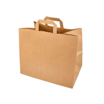 Torby papierowe, 27 cm x 32 cm x 16 cm, brązowe, z uchwytami, 50 szt. eb28c1f46ee62ca97d7534d44e595f2b