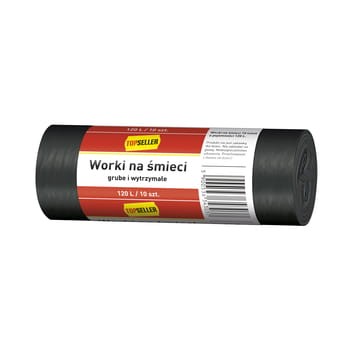 Topseller worki na śmieci 120 l 10szt e628e6874606171f500ee76bbdbc1ed5