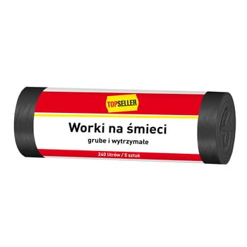 Topseller worki na śmieci 240 l 5szt 807ca07faa6861852a5953988773431f
