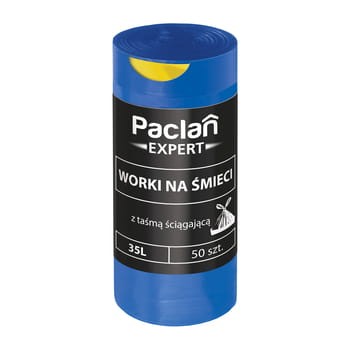 Paclan expert worki na śmieci z taśmą 35 l 50 szt. 6b52731df82b57339a1de9e8c66ea823