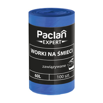 Paclan expert worki na śmieci wiązane 60 l 100 szt. 76a10fc7927e0981b3dd6ac4387022ab