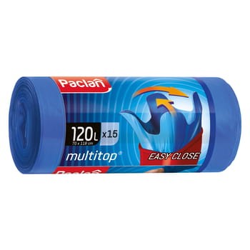 Paclan multitop worki na śmieci 120 l 15 szt. f9e461f873604761055c89e87658d17a
